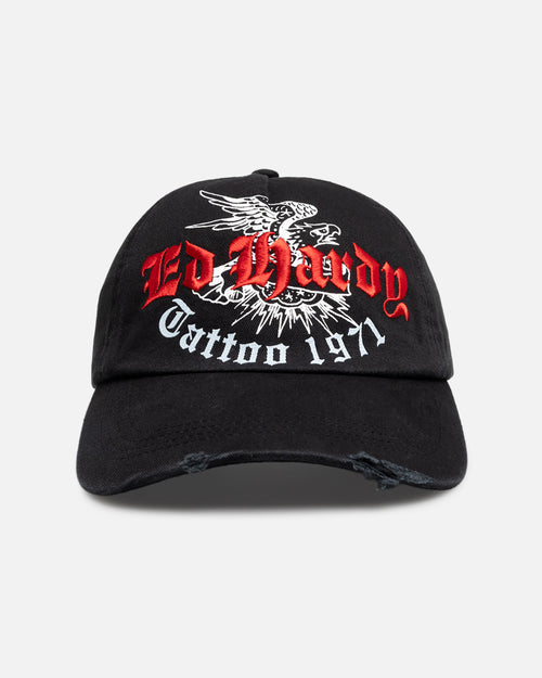 Ed Hardy Flash Trucker Snapback Washed Black