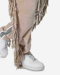 MNML Fringe Velour Sweatpants Dust