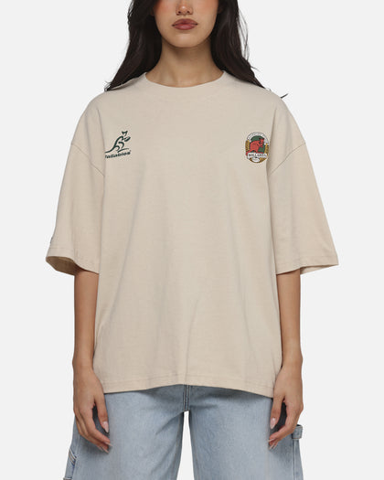 Mitchell & Ness Wallabies Cropped T-Shirt Ivory