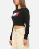 Tommy Jeans Women's TJW Sparkle Flag Sweater Black