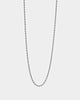 NXS 2mm Rope Necklace White Gold