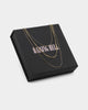 Raising Hell Women's Fine Chain Figaro Stack Necklace Set Gold