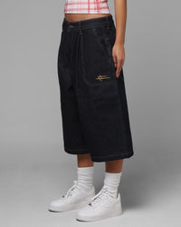 Loiter Shibuya Pleated Jorts Indigo