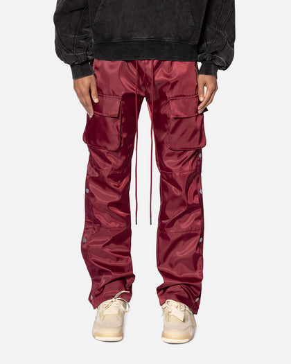 MNML Snap Front Cargo Pants Red