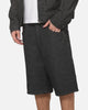 Carre Grid Solace Jorts Black Denim