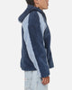 Carre Cream Sherpa Hood Zip Jacket Navy