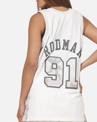 Mitchell & Ness Chicago Bulls Dennis Rodman #91 Snow Camo Energy Swingman Jersey Vintage White