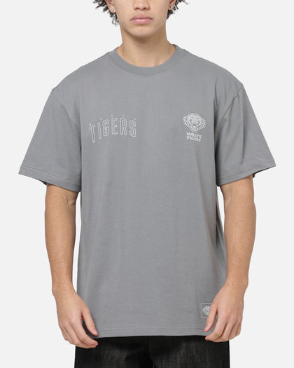 Bleacher Athletic Wests Tigers NRL Attrition Solid T-Shirt Grey