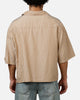 MNML Strip One Pocket Pajama Shirt Brown/Cream