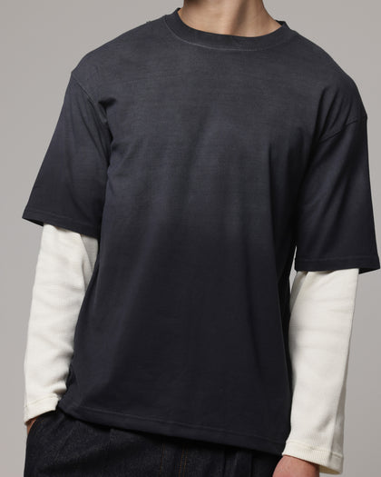 American Thrift Layered T-Shirt Washed Black