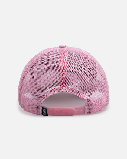 Von Dutch Distressed Trucker Snapback Pink Camo