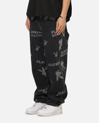 Playboy Mess Denim Jeans Washed Black