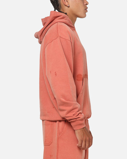Saint Morta Apocalypse Boxy Hoodie Washed Burnt Orange