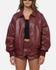 Ed Hardy Studded Bomber Jacket Red