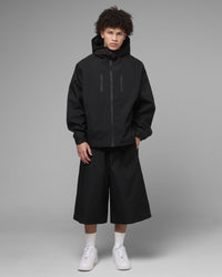 Loiter Ultra Hybrid Windbreaker Jacket Black