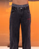 Ed Hardy Devil Wide Leg Denim Jeans Black