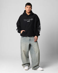 Loiter Techno Hoodie Black
