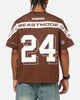 Mitchell & Ness Las Vegas Raiders Beastmode Boxy Mesh T-Shirt Chocolate Brown