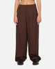 Carre Heritage Pleated Pants Brown Pinstripe