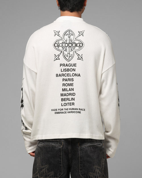 Loiter Cyber Thermal Long Sleeve T-Shirt Off White