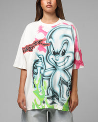 Loiter Airbrush Boxy T-Shirt White