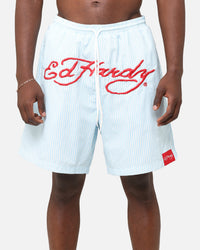 Ed Hardy Beach Shorts Blue Stripe