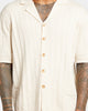 XXIII Terry Knit Button Up Shirt Tan