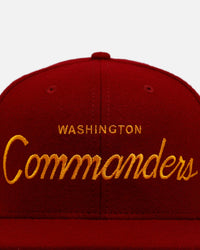 New Era Washington Commanders 'NFL Script' 9FIFTY Snapback Official Team Color