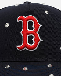 New Era Boston Red Sox 'Embellishment' 9FORTY A-Frame Snapback Official Team Colors