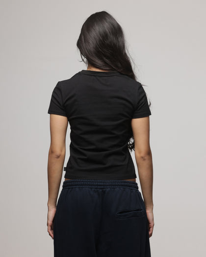 American Thrift Women's Shrunken T-Shirt Black