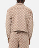 XXIII Checker Board Trucker Jacket Tan