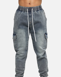Saint Morta Gothic Cargo Joggers Dirty Denim