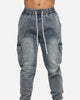 Saint Morta Gothic Cargo Joggers Dirty Denim