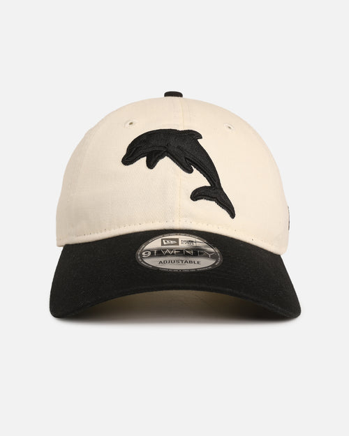 New Era The Dolphins 'NRL Two Tone' 9TWENTY Strapback Chrome White/Black