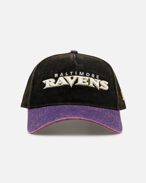 New Era Baltimore Ravens 'Washed Metallic' 9FORTY A-Frame Snapback Official Team Colors