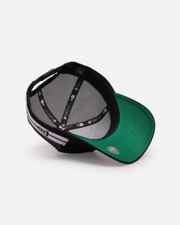 New Era Los Angeles Dodgers 'Stripe' 9FORTY A-Frame Trucker Snapback Black/White