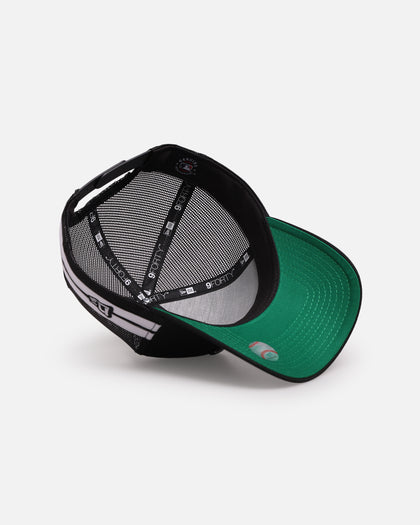 New Era Los Angeles Dodgers 'Stripe' 9FORTY A-Frame Trucker Snapback Black/White