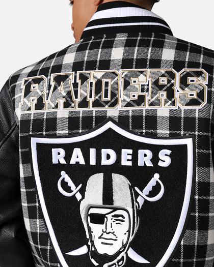 Pro Standard Las Vegas Raiders Pro Prep Plaid Jacket White/Black