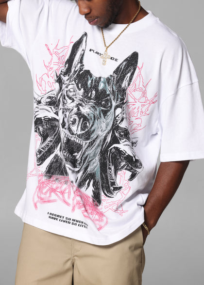 Loiter Dog Pound Vintage T-Shirt White