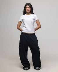American Thrift Women's Shrunken T-Shirt Grey Heather