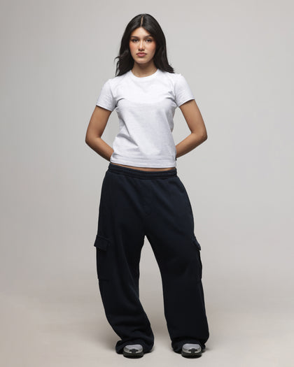 American Thrift Women's Shrunken T-Shirt Grey Heather