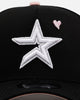 New Era Houston Astros 'Pink Satin Hearts 2.0' 9FORTY A-Frame Snapback Black/Pink