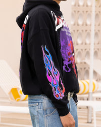 Loiter Live In Direct Vintage Hoodie Black