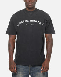 Saint Morta Chronicles Boxy T-Shirt Black Acidwash