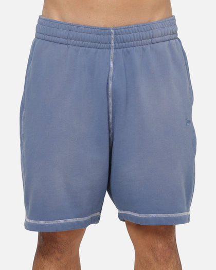 New Era Acid Wash Fleece Shorts Blue