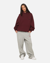 Ed Hardy Sacred Heart Hoodie Burgundy