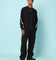 Carré Rosebowl Oversized Long Sleeve T-Shirt Black