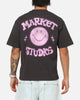 Market Smiley Old School T-Shirt Washed Black