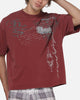 Worship Catharsis Box Crop T-Shirt Port Wine
