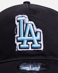 New Era Los Angeles Dodgers 'Washed Frayed' 9FORTY A-Frame Snapback Washed Black